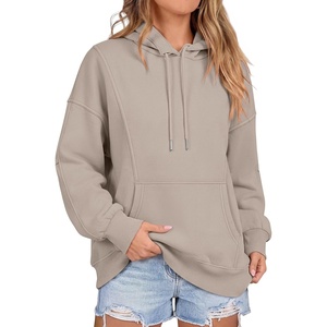 image:imageANRABESS Fashion Hoodies for Women Oversized Longline Fall OutfitsLight Khaki