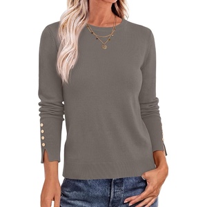 image:imageANRABESS Sweaters for Women Lightweight Buttons Long Sleeve Fall OutfitsCamel