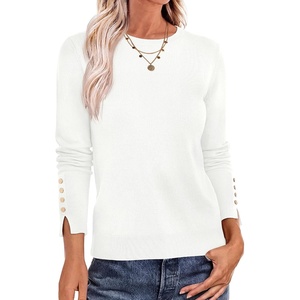 image:imageANRABESS Sweaters for Women Lightweight Buttons Long Sleeve Fall OutfitsWhite