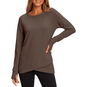 image:imageANRABESS Tunic Tops Crewneck Sweatshirts for WomenBrown