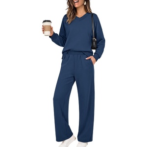 image:imageANRABESS Two Piece Lounge Sets for Women Fall SweatsuitsNavy Blue