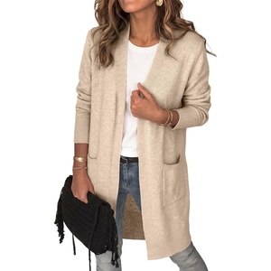 image:imageANRABESS Womens Lightweight Long Cardigan Sweaters 2026 Fall OutfitsAlmond