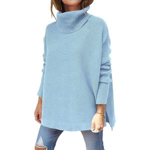 image:imageANRABESS Womens Turtleneck Oversized Sweaters Fall OutfitsSky