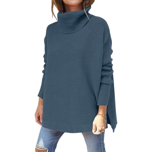 image:imageANRABESS Womens Turtleneck Oversized Sweaters Fall OutfitsTeal