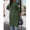 image:imageANRABESS Cardigan Sweater for Womens 2026 Fall Oversized with PocketsArmy Green