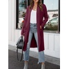 image:imageANRABESS Cardigan Sweater for Womens 2026 Fall Oversized with PocketsBurgundy