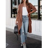 image:imageANRABESS Cardigan Sweater for Womens 2026 Fall Oversized with PocketsCoffee