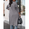 image:imageANRABESS Cardigan Sweater for Womens 2026 Fall Oversized with PocketsDark Gray