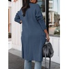 image:imageANRABESS Cardigan Sweater for Womens 2026 Fall Oversized with PocketsDeep Blue