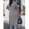 image:imageANRABESS Cardigan Sweater for Womens 2026 Fall Oversized with PocketsGray