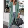image:imageANRABESS Cardigan Sweater for Womens 2026 Fall Oversized with PocketsGray Green