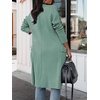 image:imageANRABESS Cardigan Sweater for Womens 2026 Fall Oversized with PocketsGray Green