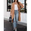 image:imageANRABESS Cardigan Sweater for Womens 2026 Fall Oversized with PocketsKhaki Pink