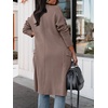image:imageANRABESS Cardigan Sweater for Womens 2026 Fall Oversized with PocketsNutmeg