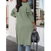 image:imageANRABESS Cardigan Sweater for Womens 2026 Fall Oversized with PocketsOlive