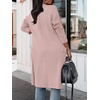 image:imageANRABESS Cardigan Sweater for Womens 2026 Fall Oversized with PocketsPink