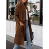 image:imageANRABESS Cardigan Sweater for Womens 2026 Fall Oversized with PocketsRed Brown Auburn