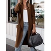 image:imageANRABESS Cardigan Sweater for Womens 2026 Fall Oversized with PocketsRed Brown Auburn