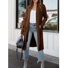 image:imageANRABESS Cardigan Sweater for Womens 2026 Fall Oversized with PocketsRed Brown Auburn