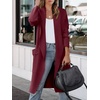 image:imageANRABESS Cardigan Sweater for Womens 2026 Fall Oversized with PocketsWine Red