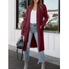 image:imageANRABESS Cardigan Sweater for Womens 2026 Fall Oversized with PocketsWine Red