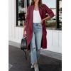 image:imageANRABESS Cardigan Sweater for Womens 2026 Fall Oversized with PocketsWine Red