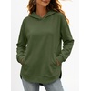 image:imageANRABESS Womens Fashion Hoodie with PocketsArmy Green