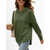 image:imageANRABESS Womens Fashion Hoodie with PocketsArmy Green