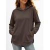 image:imageANRABESS Womens Fashion Hoodie with PocketsDeep Brown