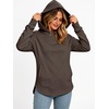 image:imageANRABESS Womens Fashion Hoodie with PocketsDeep Brown