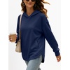 image:imageANRABESS Womens Fashion Hoodie with PocketsNavy Blue