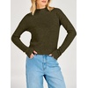 image:imageANRABESS Womens Long Sleeve Lightweight Mock Neck Fall SweatersArmy Green