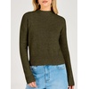 image:imageANRABESS Womens Long Sleeve Lightweight Mock Neck Fall SweatersArmy Green