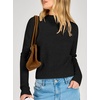 image:imageANRABESS Womens Long Sleeve Lightweight Mock Neck Fall SweatersBlack