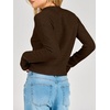 image:imageANRABESS Womens Long Sleeve Lightweight Mock Neck Fall SweatersBrown