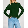 image:imageANRABESS Womens Long Sleeve Lightweight Mock Neck Fall SweatersDark Green