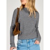 image:imageANRABESS Womens Long Sleeve Lightweight Mock Neck Fall SweatersGrey