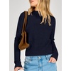 image:imageANRABESS Womens Long Sleeve Lightweight Mock Neck Fall SweatersNavy Blue