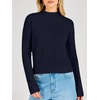 image:imageANRABESS Womens Long Sleeve Lightweight Mock Neck Fall SweatersNavy Blue