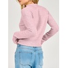 image:imageANRABESS Womens Long Sleeve Lightweight Mock Neck Fall SweatersPink