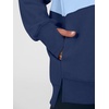 image:imageANRABESS Womens Quarter Zip Pullover Oversized Color Block SweatshirtsApricot Sky Navy Blue