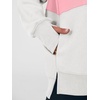 image:imageANRABESS Womens Quarter Zip Pullover Oversized Color Block SweatshirtsGrey Pink White