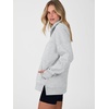 image:imageANRABESS Womens Quarter Zip Pullover Oversized Color Block SweatshirtsLight Grey
