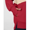 image:imageANRABESS Womens Quarter Zip Pullover Oversized Color Block SweatshirtsRoyal Blue Apricot Red