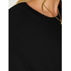image:imageANRABESS Womens Short Sleeve Cropped Sweater Crop Top 2026 Cute Fall OutfitBlack