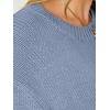 image:imageANRABESS Womens Short Sleeve Cropped Sweater Crop Top 2026 Cute Fall OutfitDusty Blue