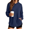 image:imageANRABESS Womens Fashion Hoodie with PocketsNavy Blue