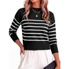 Black White Striped