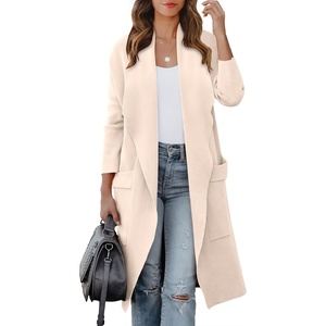 image:imageANRABESS Cardigan Sweater for Womens 2026 Fall Oversized with PocketsLight Pink