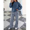 image:imageANRABESS Two Piece Sets for Women Gingham Pants Lounge SetBlue